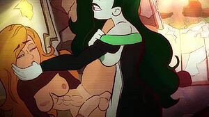 Scéna#1 pro video: Most recent anime hentai of Kim Possible and Shego having some futanari experience
