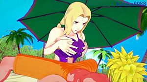 сцена#1 за видео: Part1- Some example scenes include Naruto seduction on Tsunade in live explicit 3D cartoon
