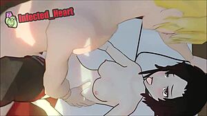 Scena#4 dla filmu: Pov animation of Jaune and Ruby’s creampie
