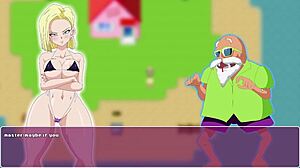 Scéna#3 pro video: Android 18's wet and wild encounter with Trunks in DBZ