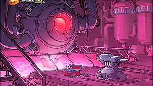 现场#1 视频: Space rescue game with curvy code Pink Yi-Jie and robot