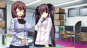 장면#1 동영상을 위해: Ayane's wetness explored in explicit hentai scenes