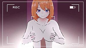 장면#2 동영상을 위해: Suck four nipples and lick