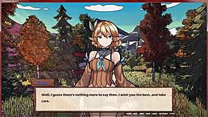 סצינה#4 לסרטון: Continuing the plot devoted to the breeding farm, elf lovers find themselves comfortable in any part of it