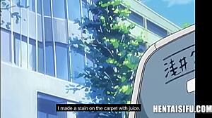 Scéna#1 pro video: Uncensored led animation of a group of Asian milfs with the services of a sex stain cleaner