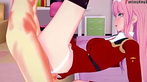 장면#20 동영상을 위해: FantasyKing3.3D presents Zero Two and Darling in the franxx